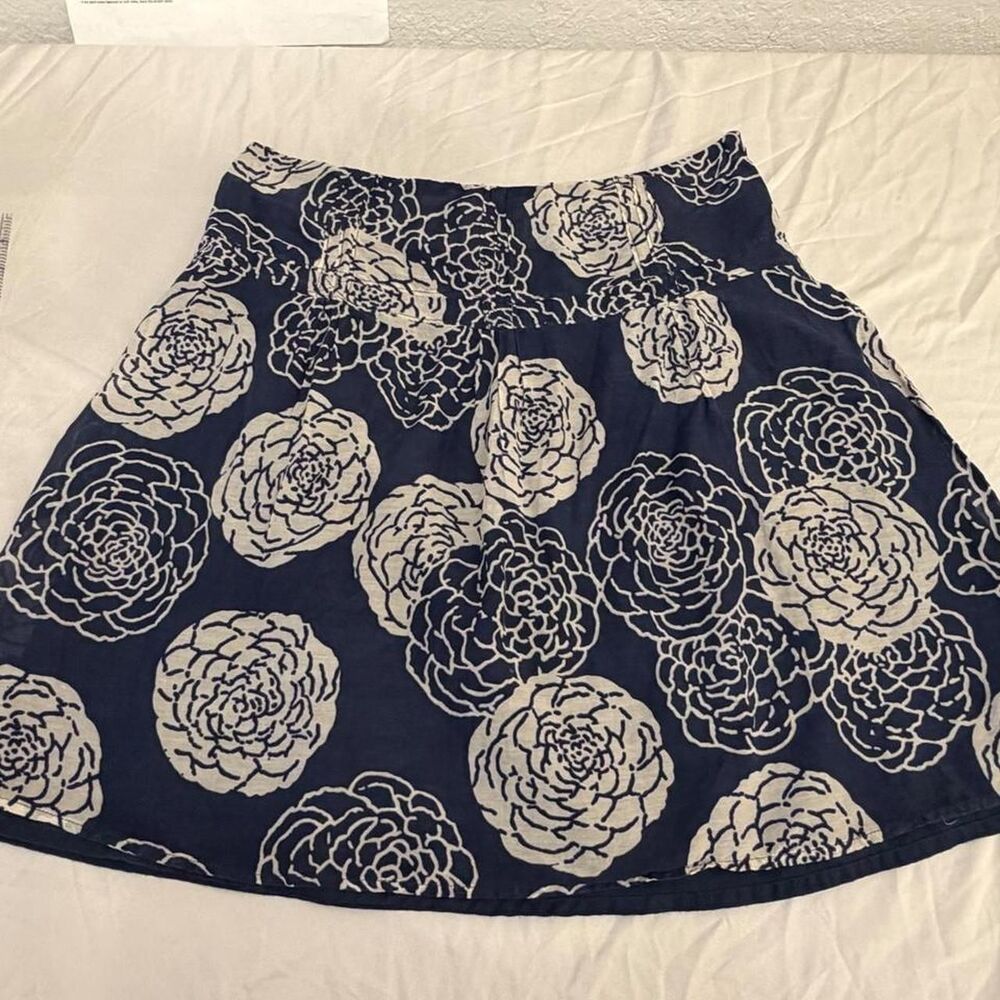 Fossil Women's Navy and Blue Skirt